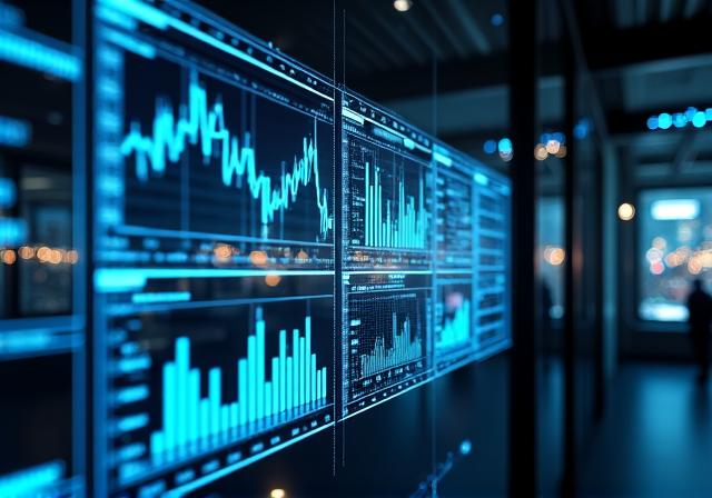 Futuristic AI Automation Dashboard interface